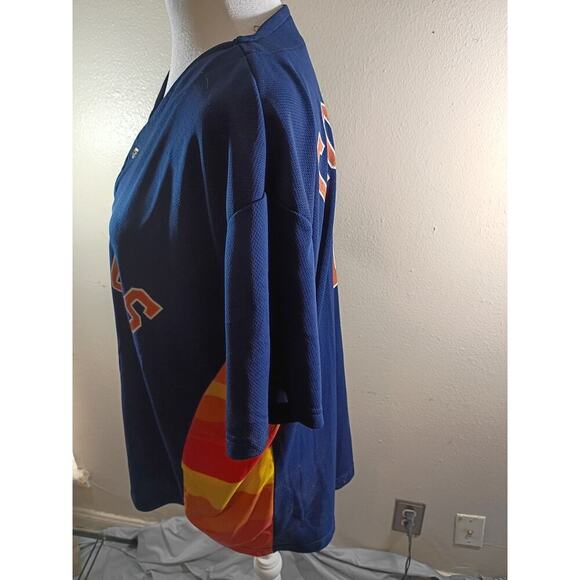 Houston Astros Baseball Jersey Correa 1 HEB Give Away Blue Sz Xl - Picture 2 of 6
